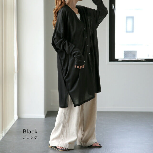 レディース カーディガン UVロング 紫外線トップス アウター日焼け止めショール 日焼け防止 腕から肩まで保護 防水 涼感速乾オシャレ 新色追加・UVケア・接触冷感ロングトッパーカーディガン